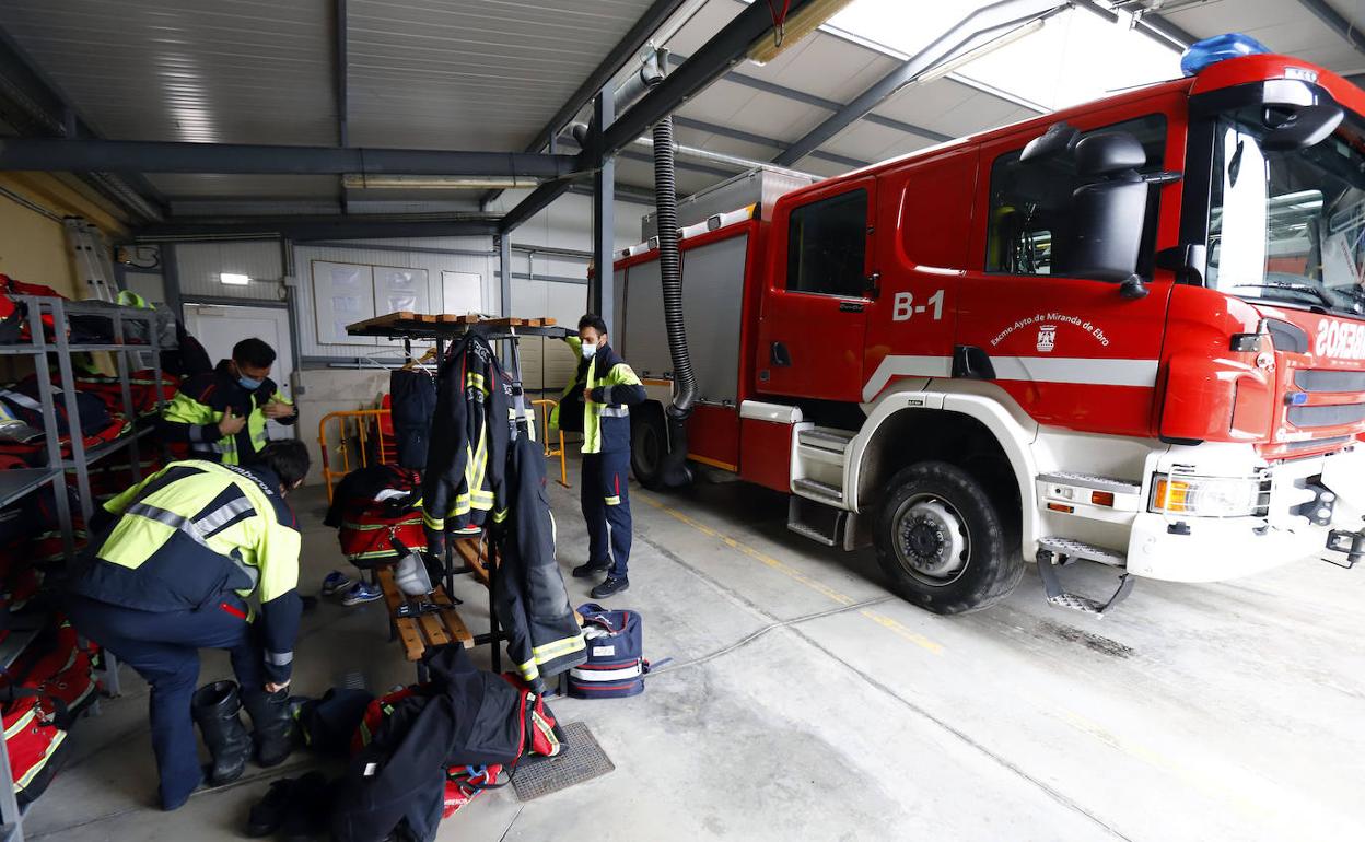 Bomberos del Parque de Miranda de Ebro.