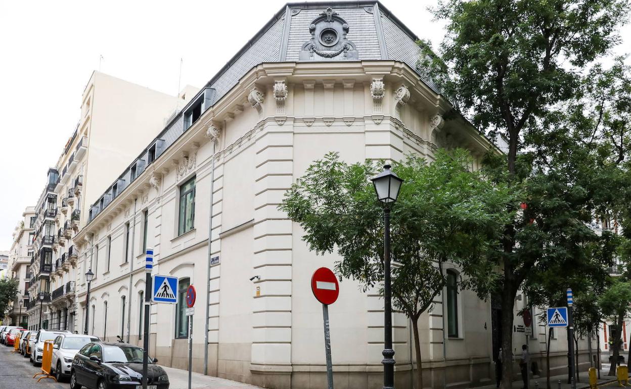 Palacete sede de la Fiscalía Anticorrupción, en Madrid.