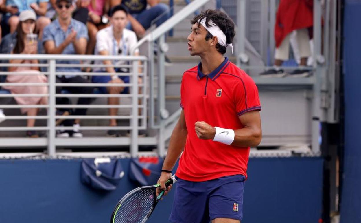 Daniel Rincón, durante la final ante el chino Juncheng Shang.