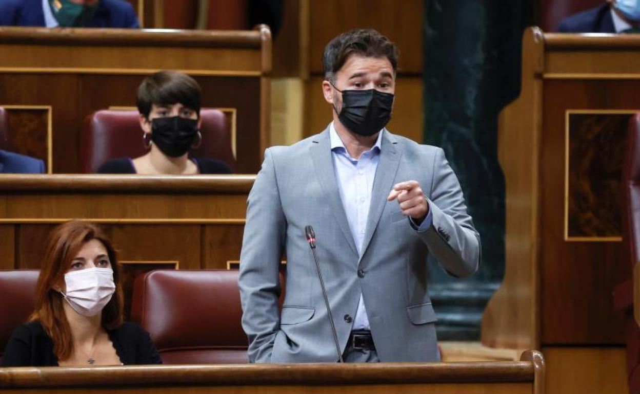 Gabriel Rufián, portavoz de Esquerra en el Congreso. 