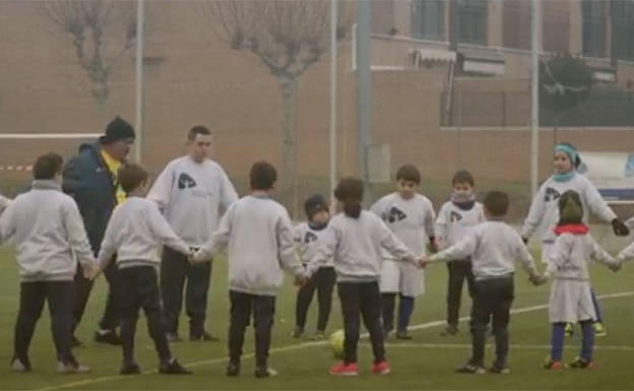 Fotograma del vídeo de presentación de los entrenamientos. 