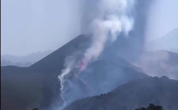 El volcán de La Palma sigue registrando explosiones.