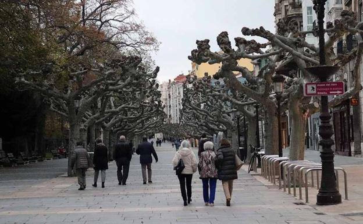 Paseo del Espolón en Burgos.