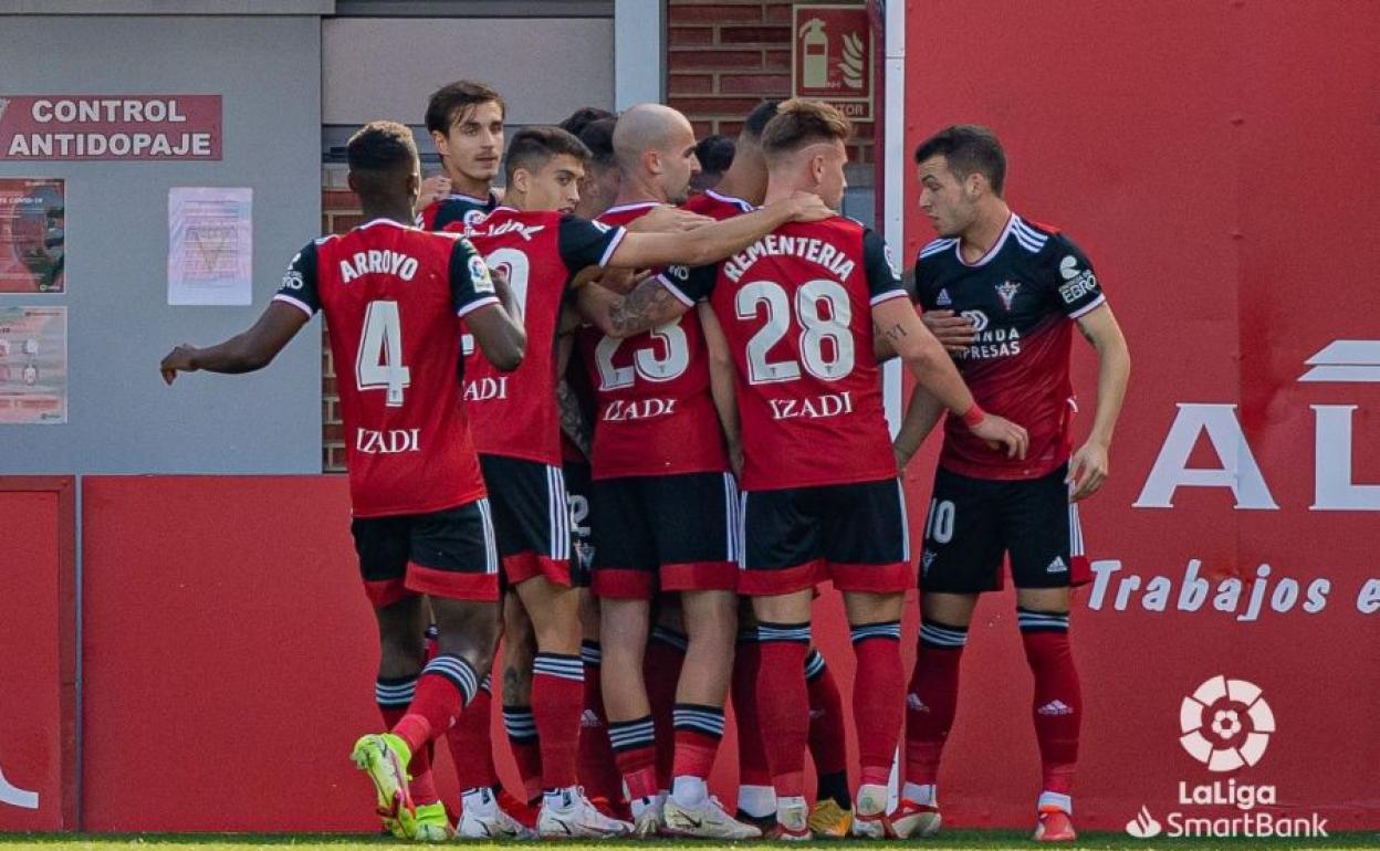 El Mirandés consiguió el empate en la recta final. 