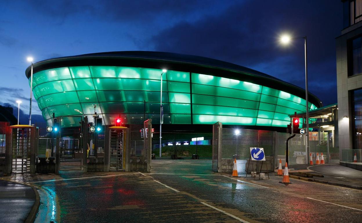 Vistas generales del Hydro, una de las sedes de la COP26 en Glasgow.