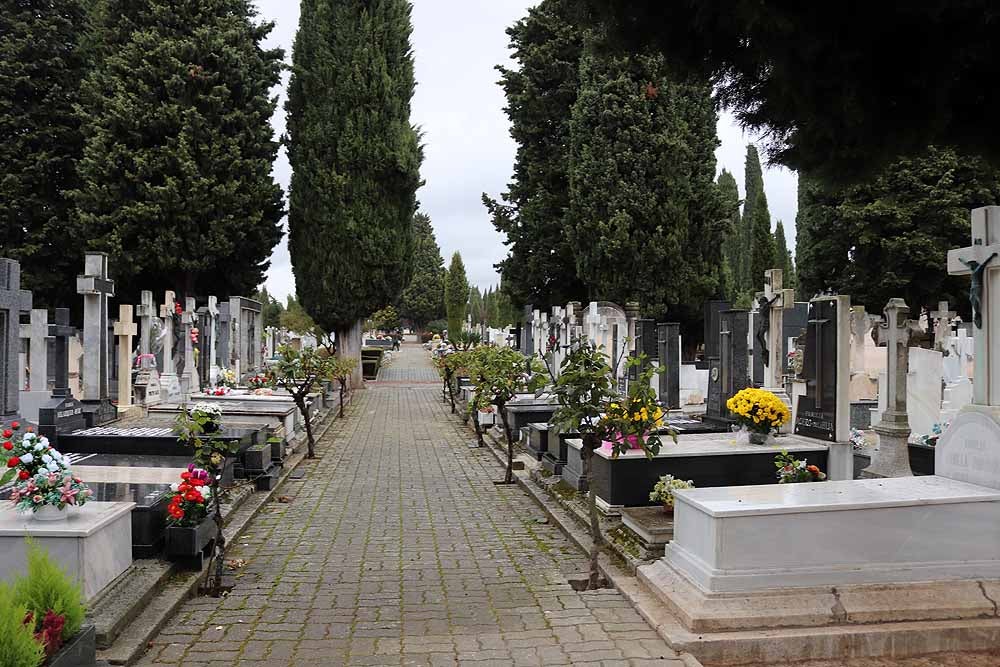 Fotos: La lluvia está marcando las visitas al cementerio de Burgos