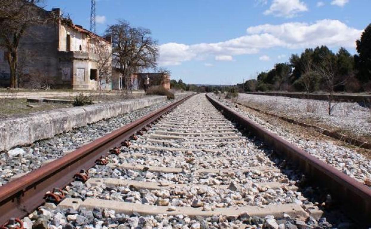 Línea ferroviaria entre Madrid y Burgos.