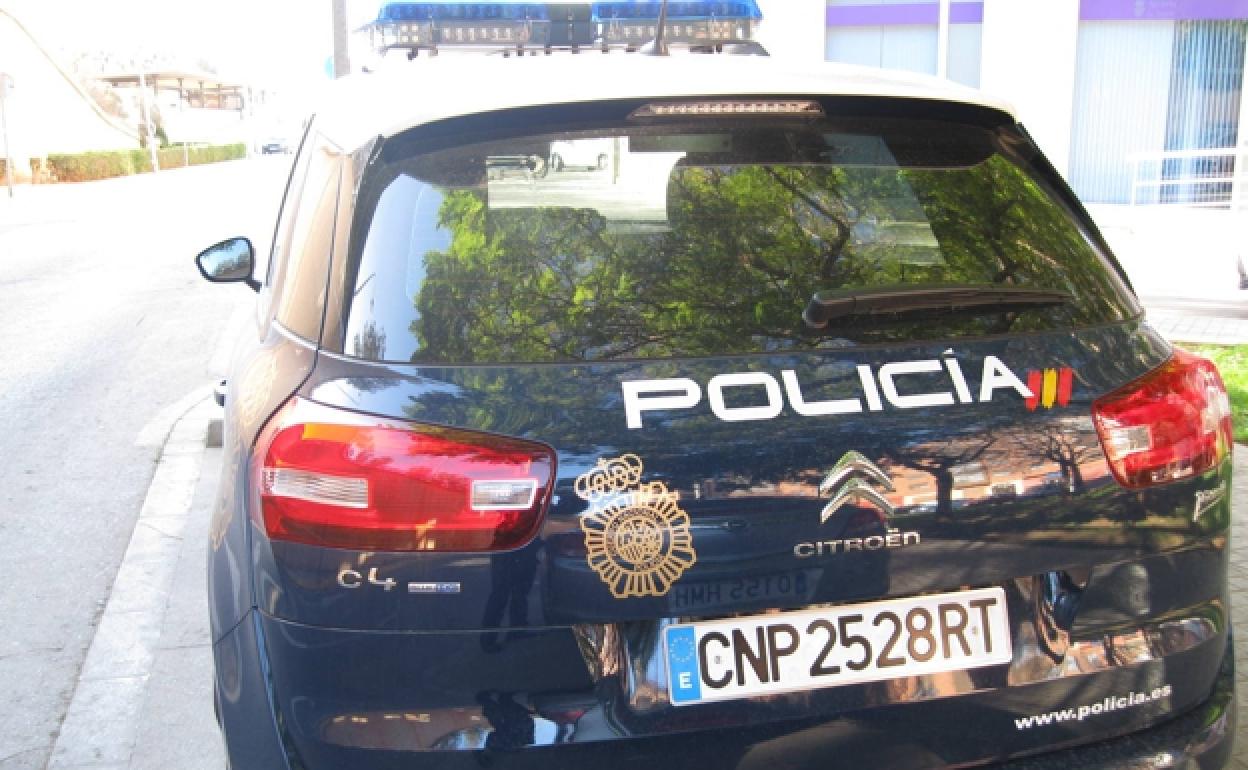 Coche patrulla de la Policía Nacional.