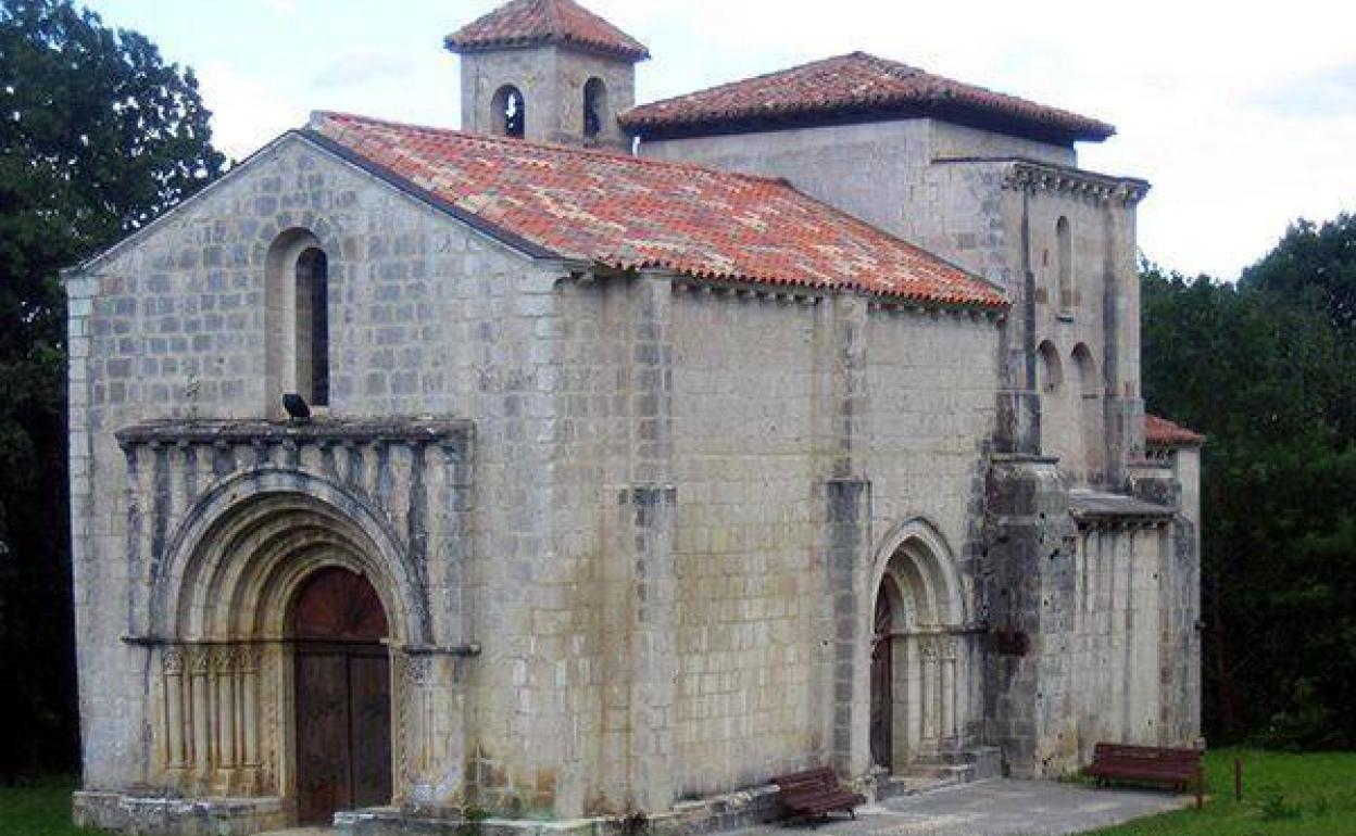 Iglesia de Santa María de Siones, ejemplo del románico en la provincia de Burgos. 