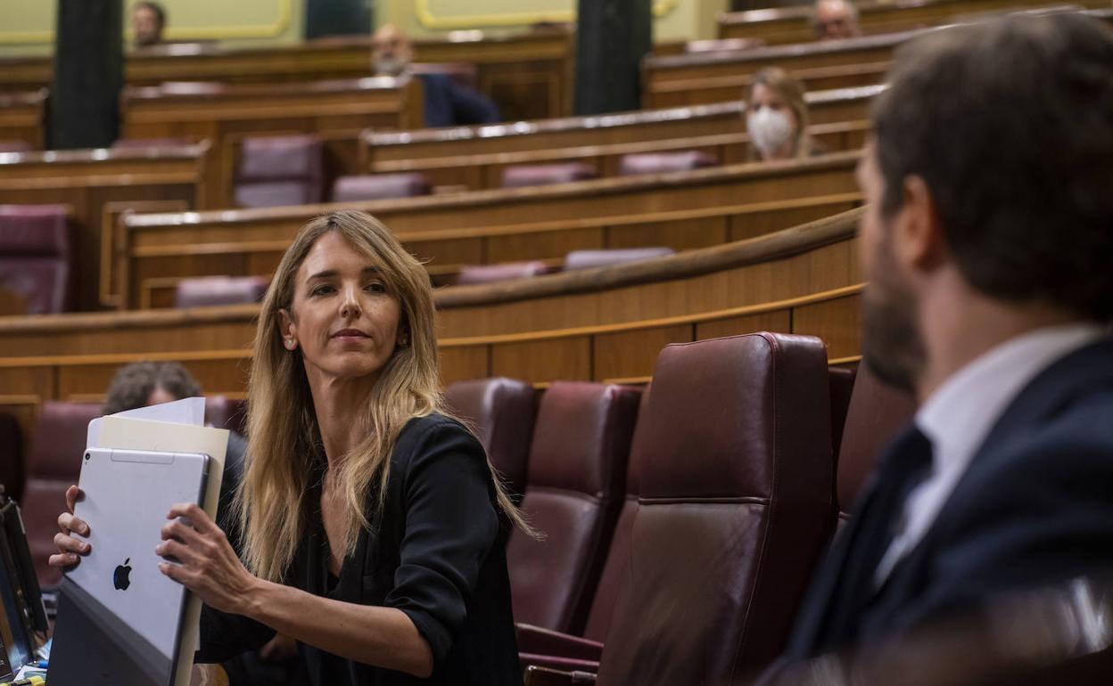 Álvarez de Toledo y Casado, en una sesión en el Congreso. 