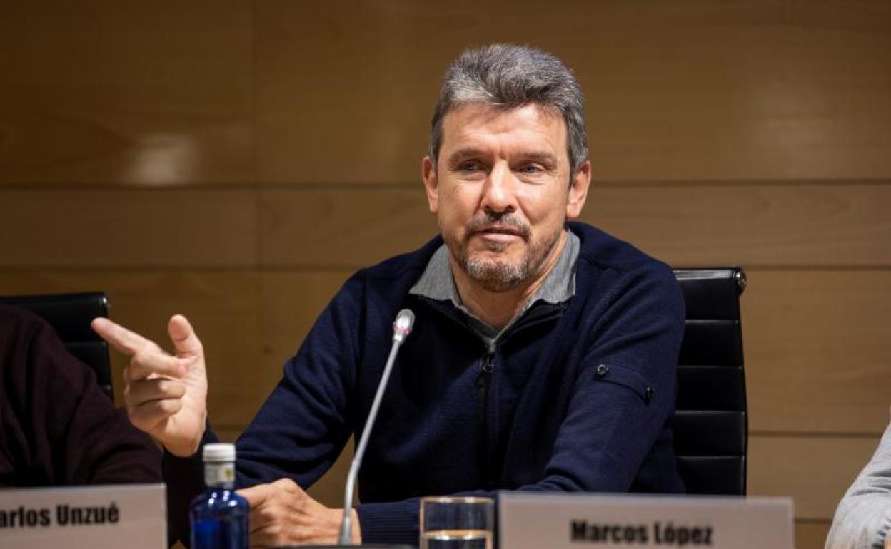 Juan Carlos Unzué, durante la presentación en Madrid del libro que repasa su vida.