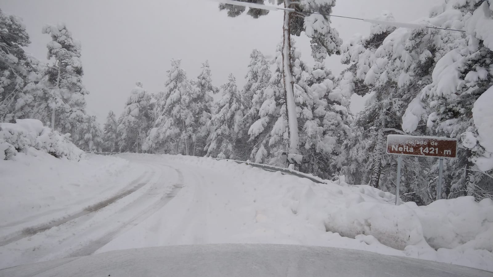 Nieve en el collado de Neila.