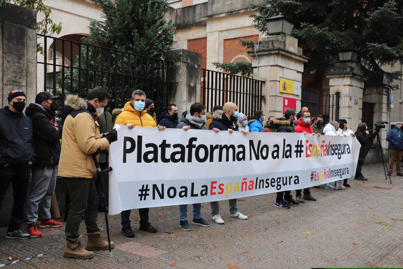 Fotos: Protesta contra la reforma de la Ley Mordaza en Burgos