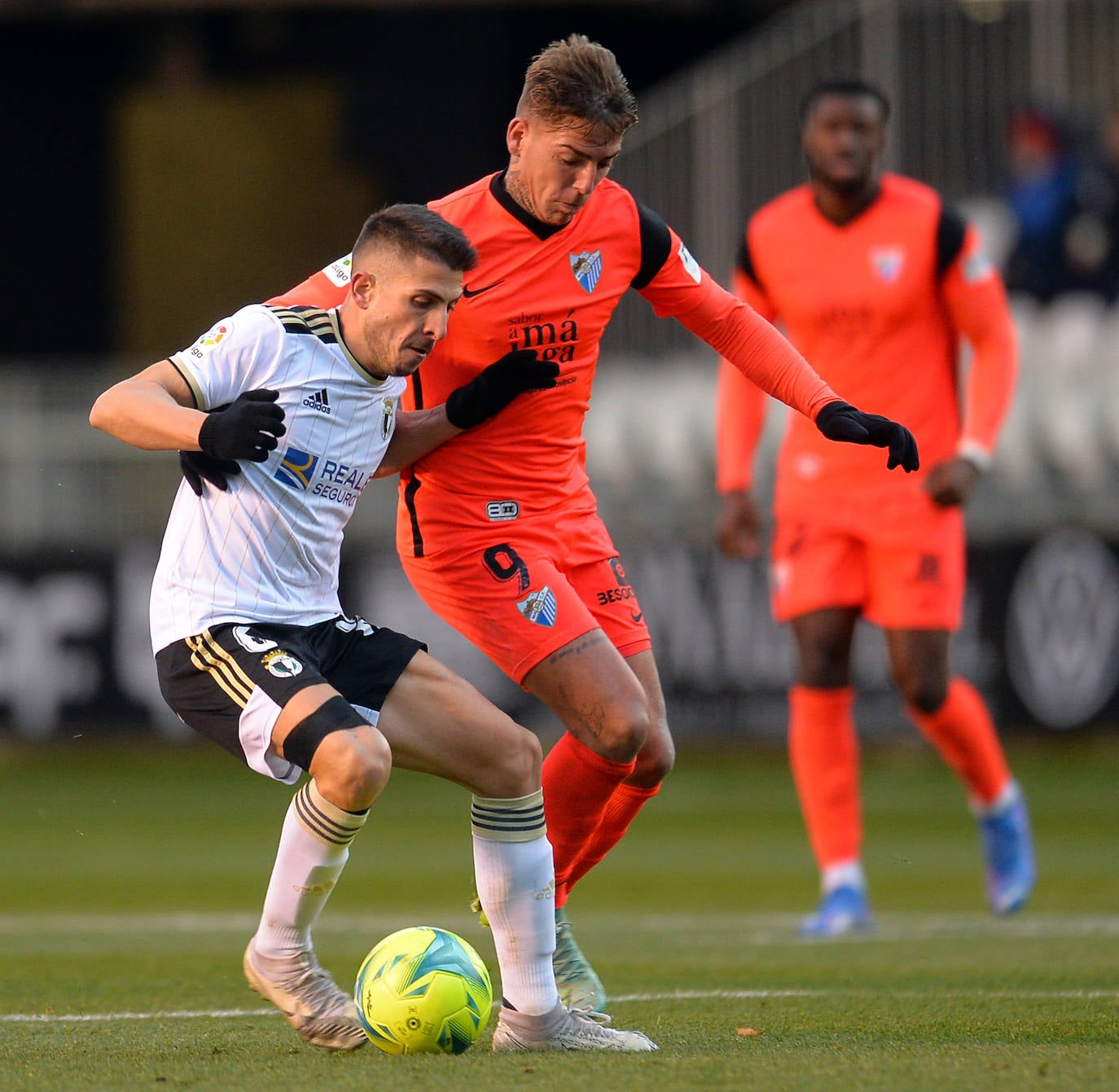 Victoria del Burgos CF ante el Málaga en El Plantío.