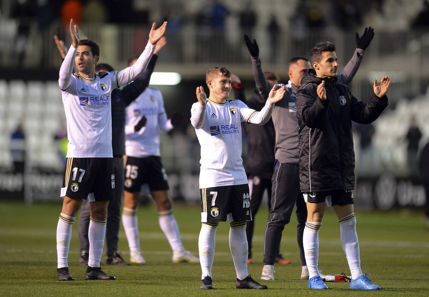 Victoria del Burgos CF ante el Málaga en El Plantío.