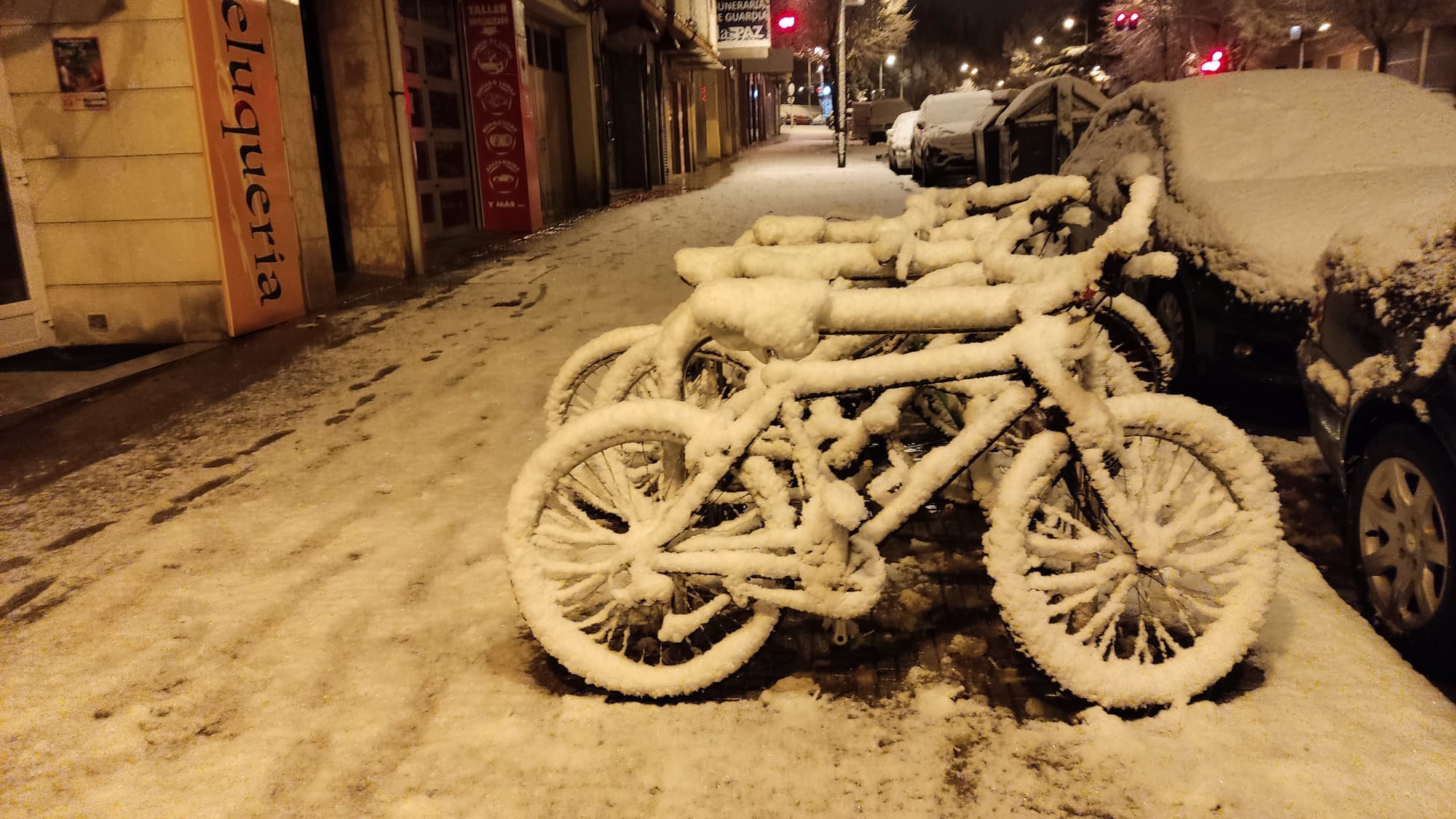 Fotos: La nieve aprovecha la noche para cubrir la provincia