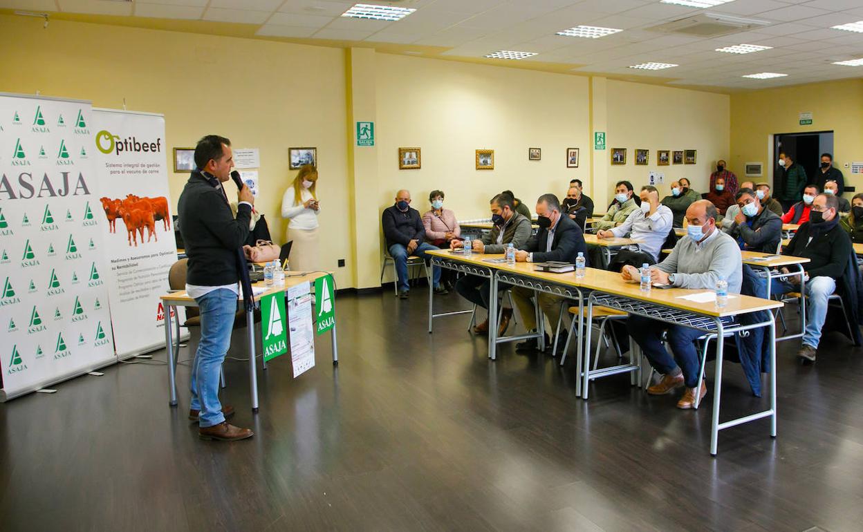 Jornada organizada por Asaja hoy, en Ciudad Rodrigo, Salamanca. 