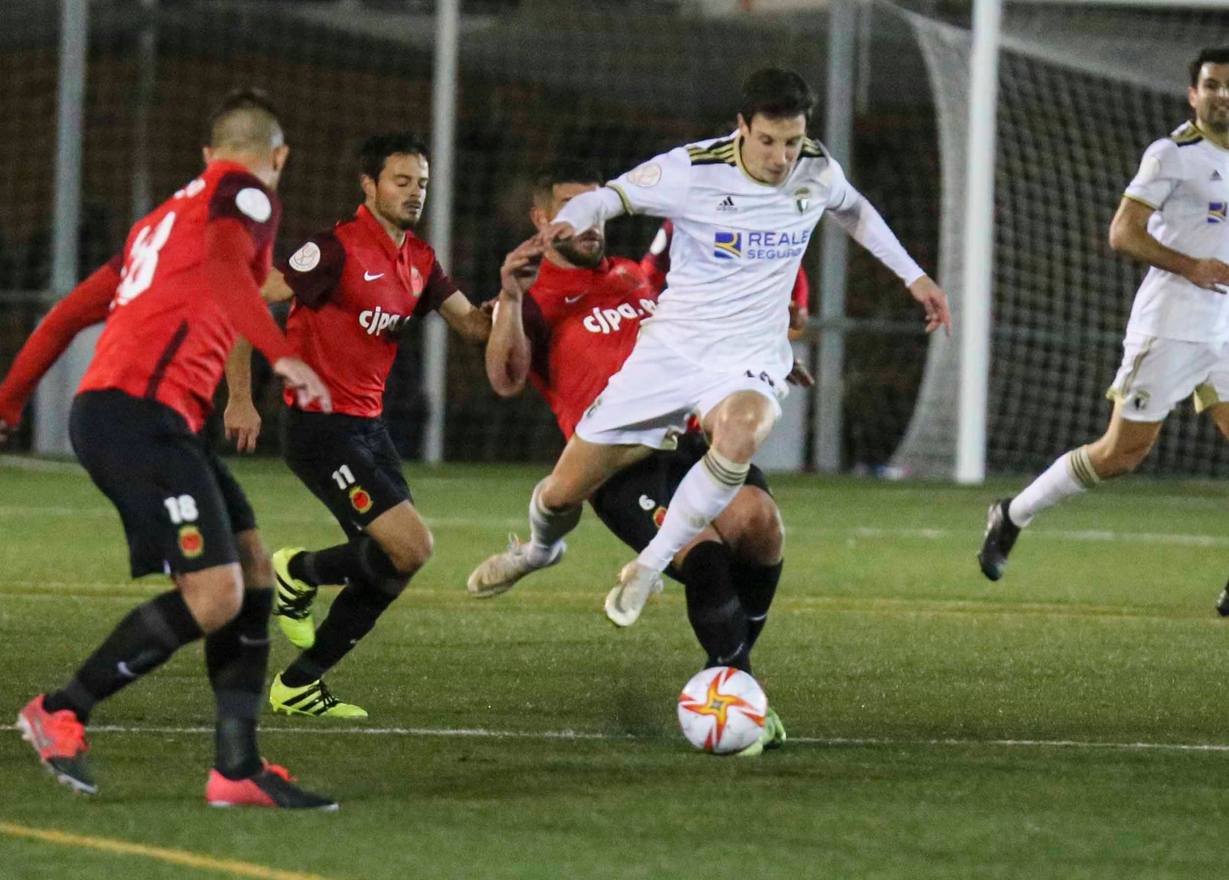 El Burgos celebra el gol de la clasificación