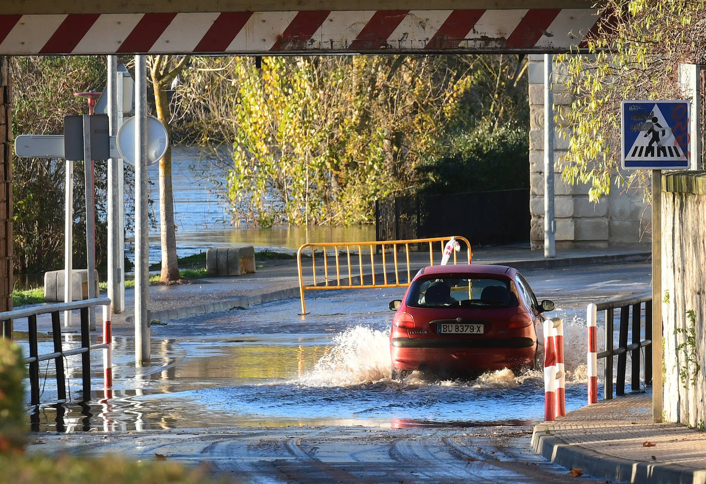 Inundaciones en Miranda de Ebro.