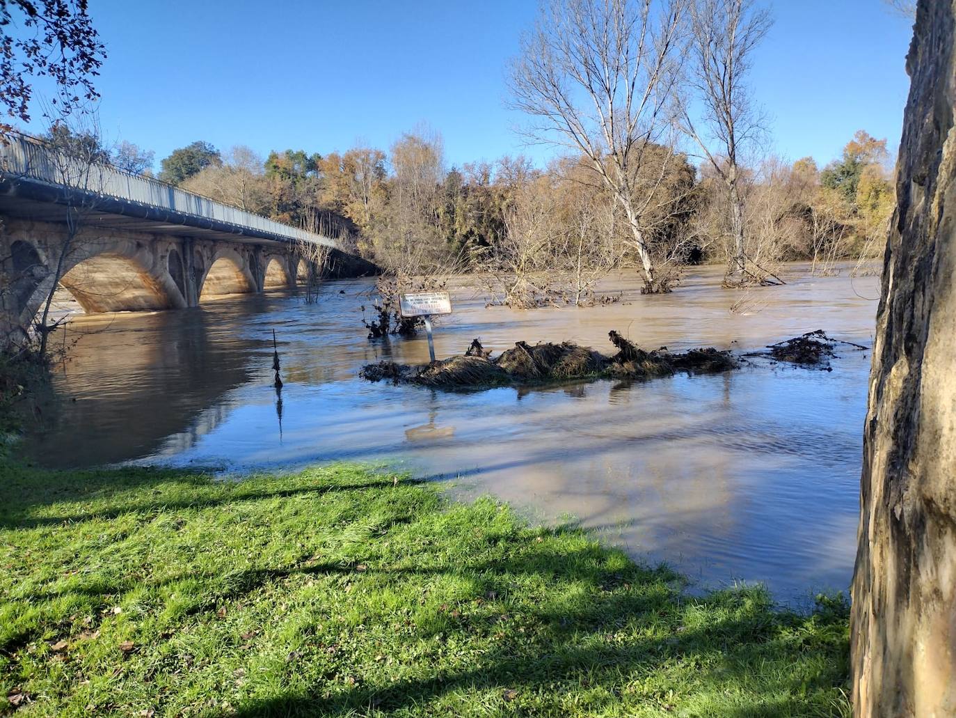 Inundaciones en Miranda de Ebro.