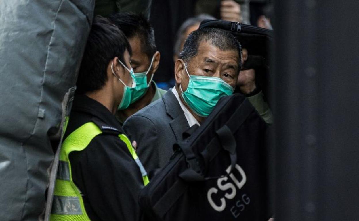 El magnate de los medios de comunicación, Jimmy Lai.