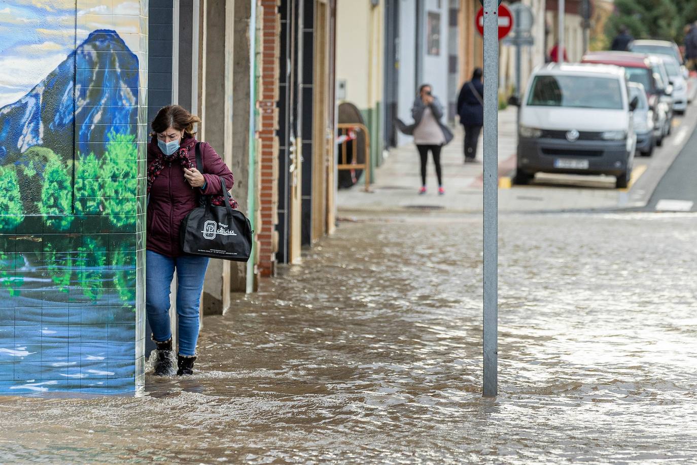 Los ríos del norte de la provincia se desbordan tras las últimas nevadas y lluvias.