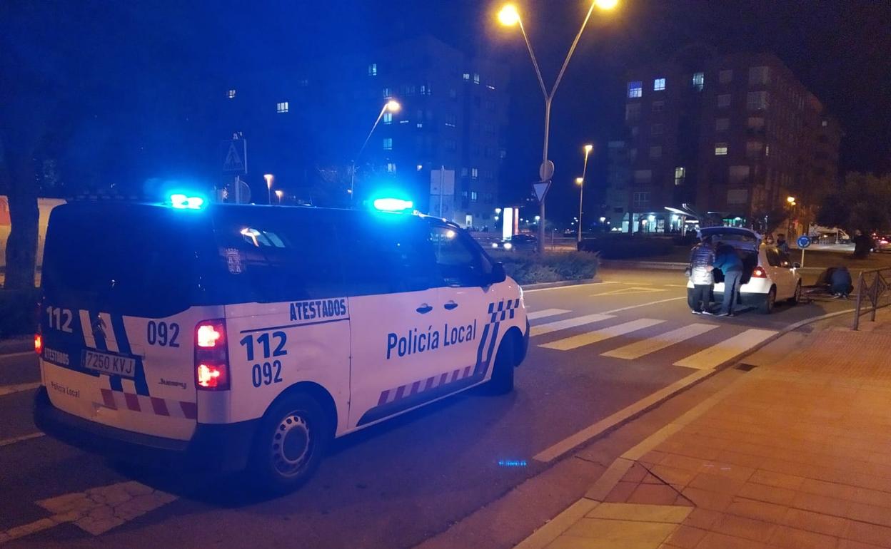 Imagen del atropello en la calle Severo Ochoa de Burgos.