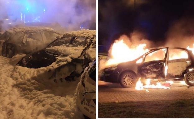 Preocupación ante la quema de al menos 13 coches en las calles de Burgos en menos de diez días