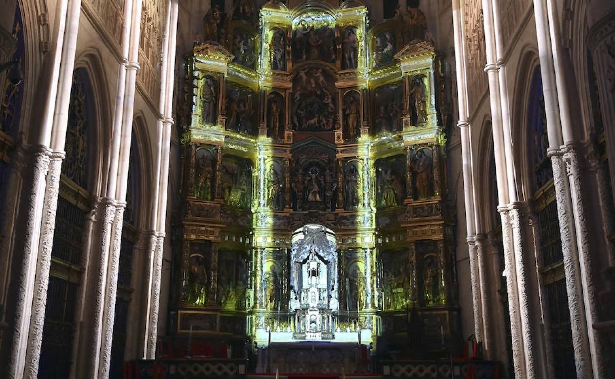 Imagen de la inauguración de Stella en la catedral de Burgos.