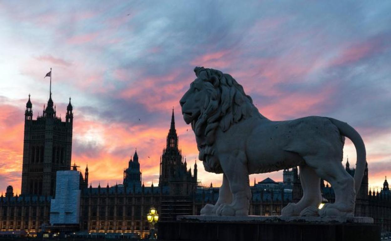 Vista del Parlamento británico. 