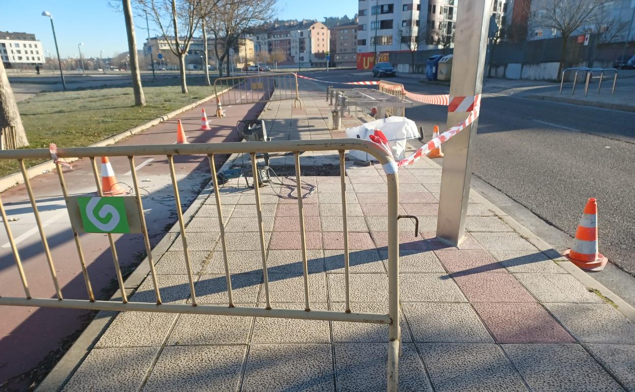 La nueva parada se ubica en la calle Óscar Romero.