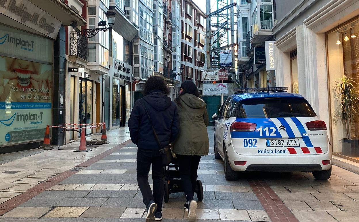 Patrulla de la Policía Local de Burgos.