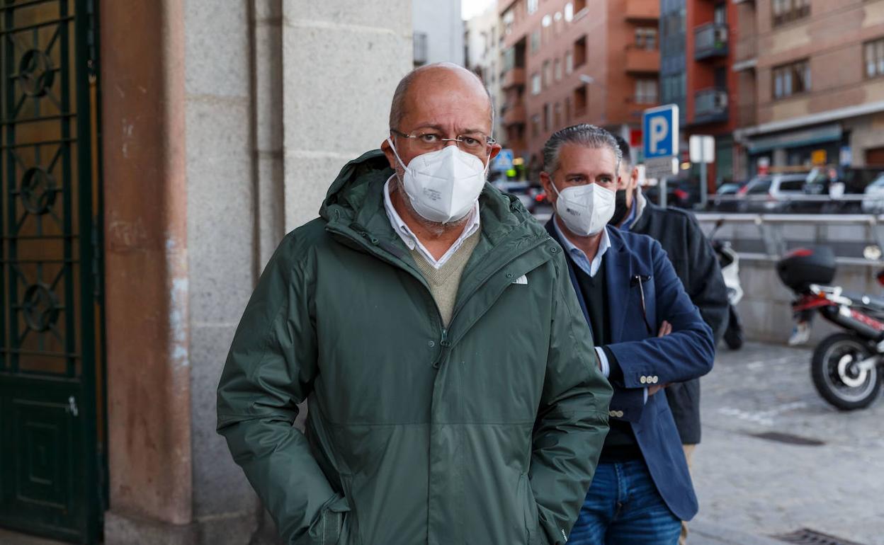 Francisco Igea, en Segovia antes de realizarse el test. 