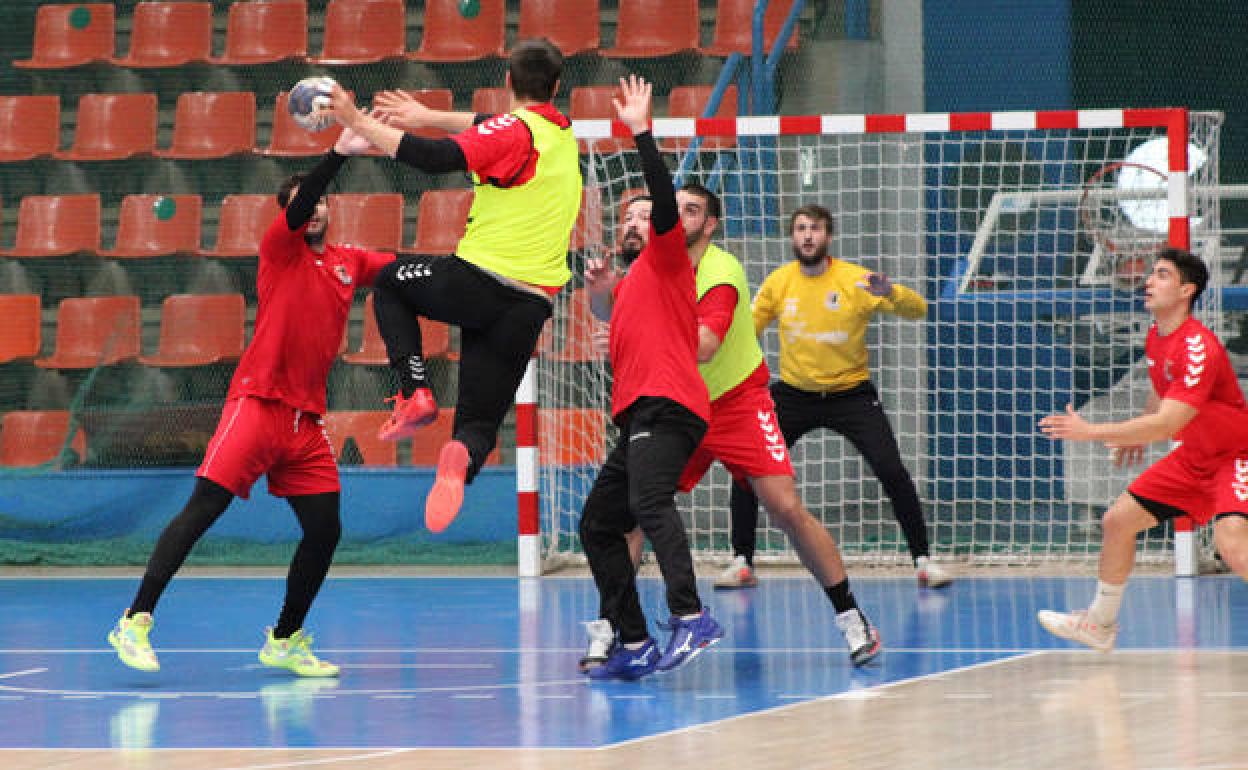 Imagen de un entrenamiento del UBU San Pablo. 