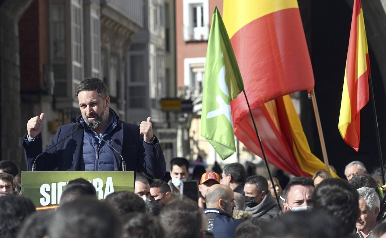 Santiago Abascal en Burgos este sábado.