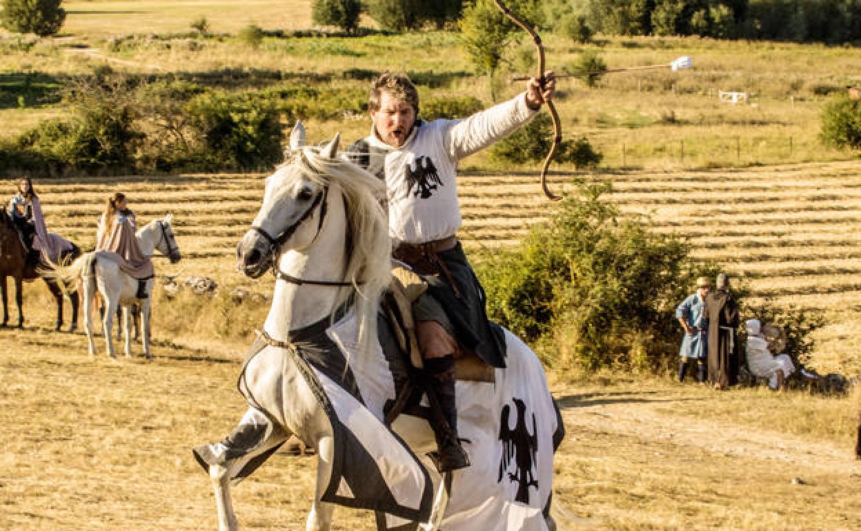 Caballero con arco en la Batalla de Atapuerca. 