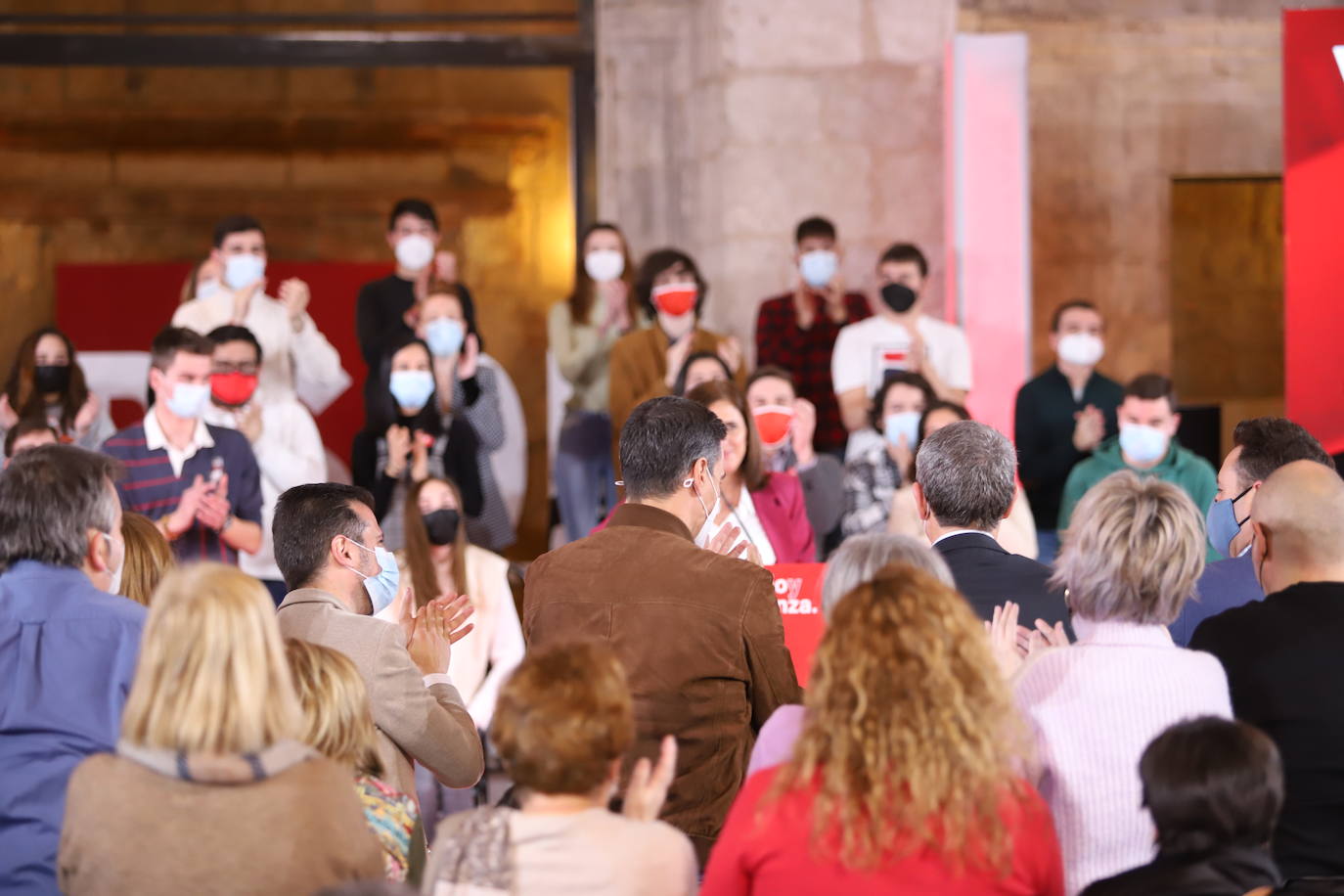 Pedro Sánchez y José Luis Rodríguez Zapatero apoyan a Tudanca en Burgos.