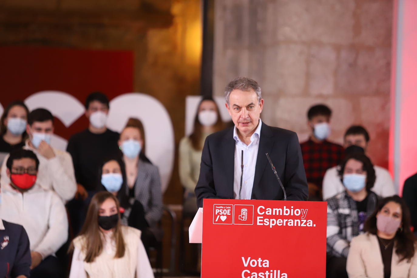 Pedro Sánchez y José Luis Rodríguez Zapatero apoyan a Tudanca en Burgos.