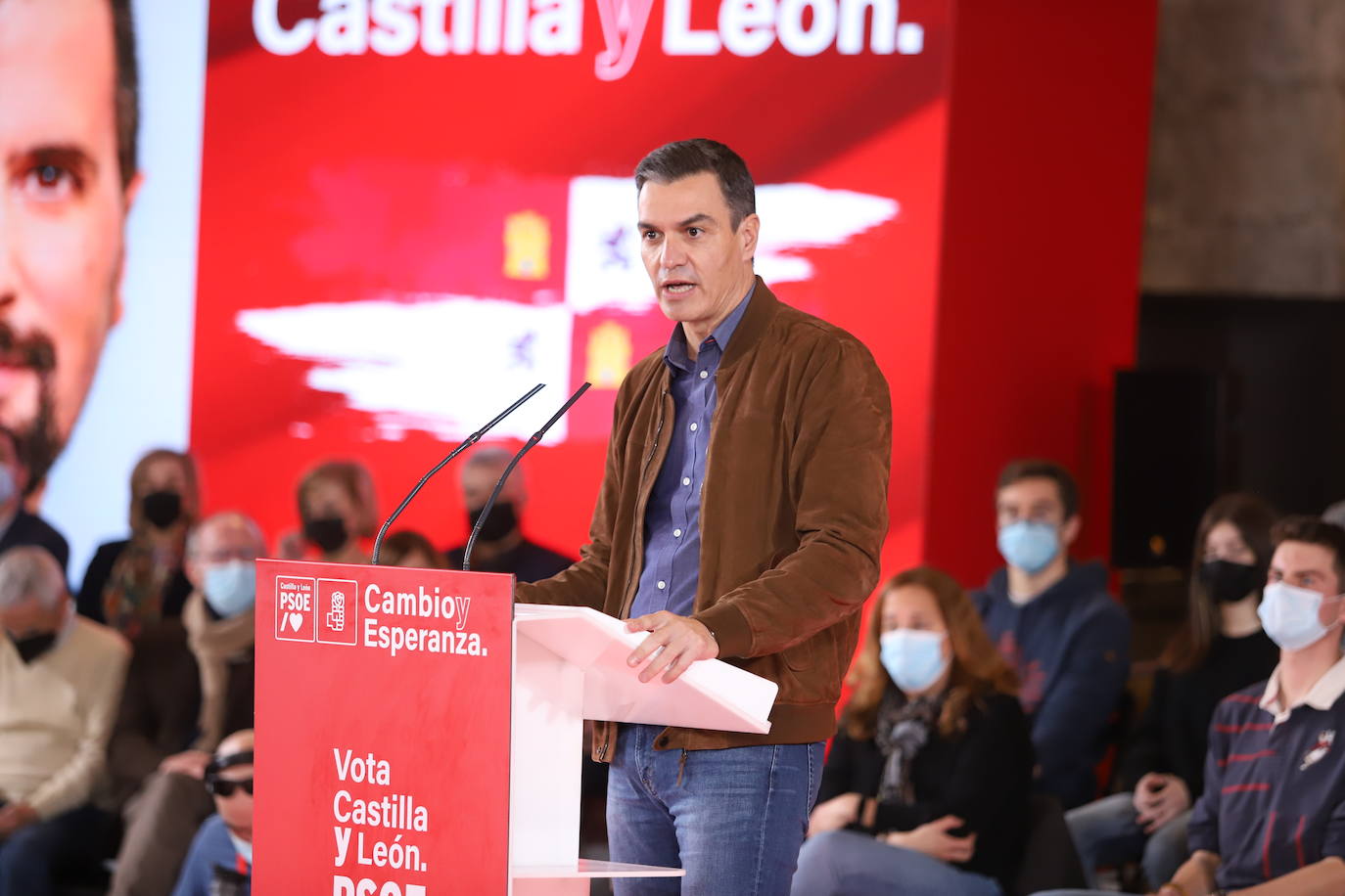 Pedro Sánchez y José Luis Rodríguez Zapatero apoyan a Tudanca en Burgos.