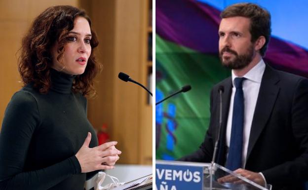 Isabel Díaz Ayuso y Pablo Casado