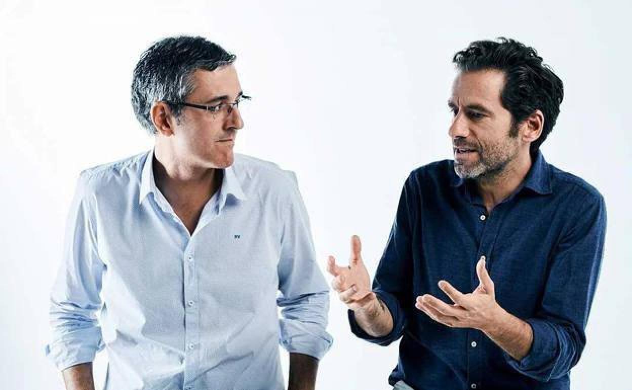 Eduardo Madina (izda.) y Borja Sémper.