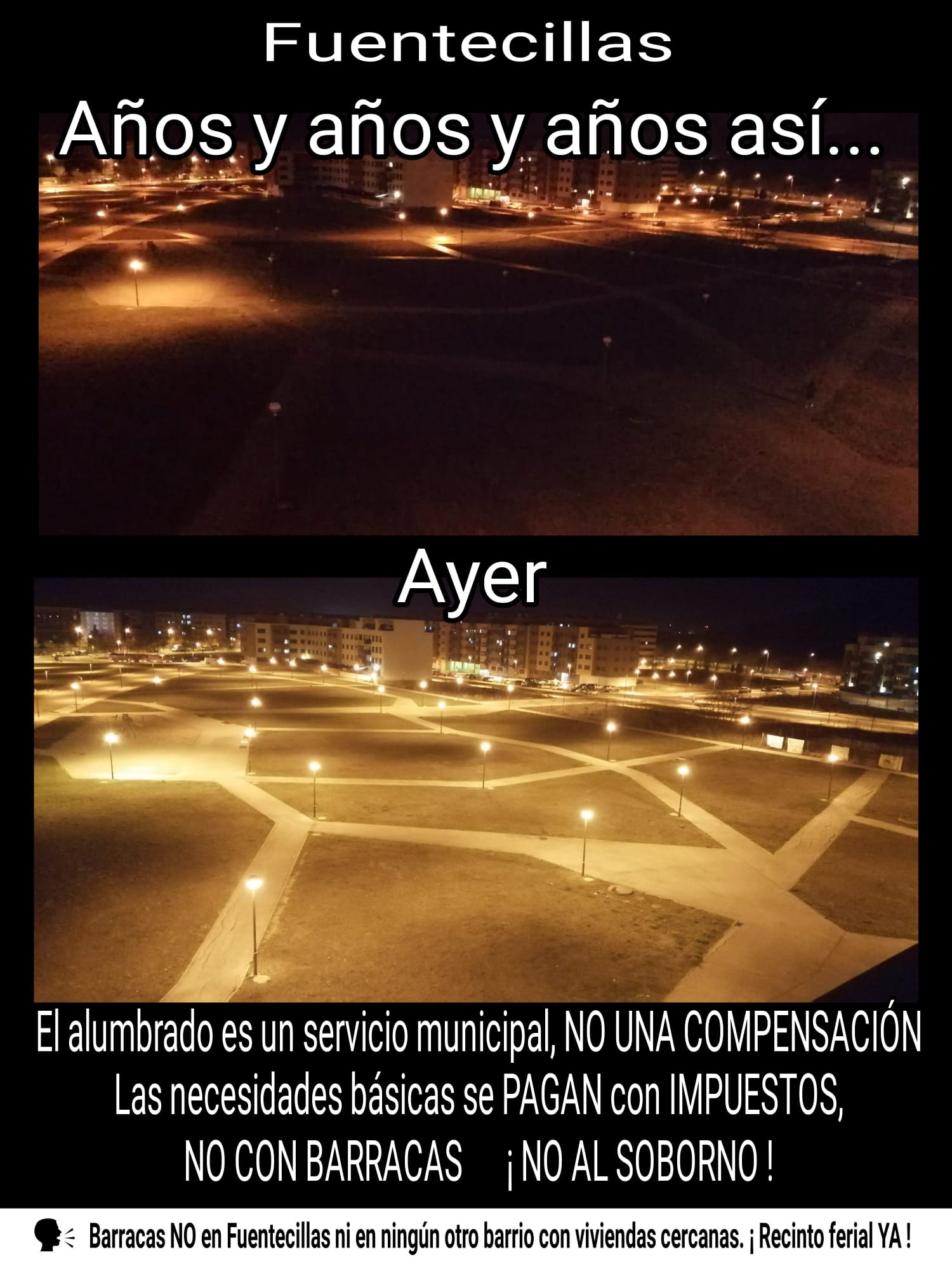 Imagen - Imagen compartida por los vecinos en la que manifiestan su descontento.