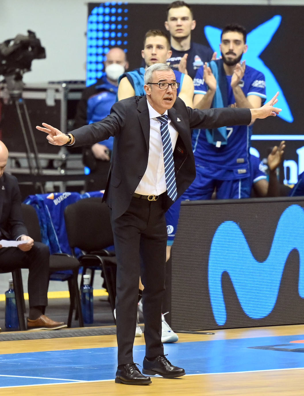 Imágenes del partido entre el Hereda San Pablo Burgos y el Real Madrid disputado en el Coliseum