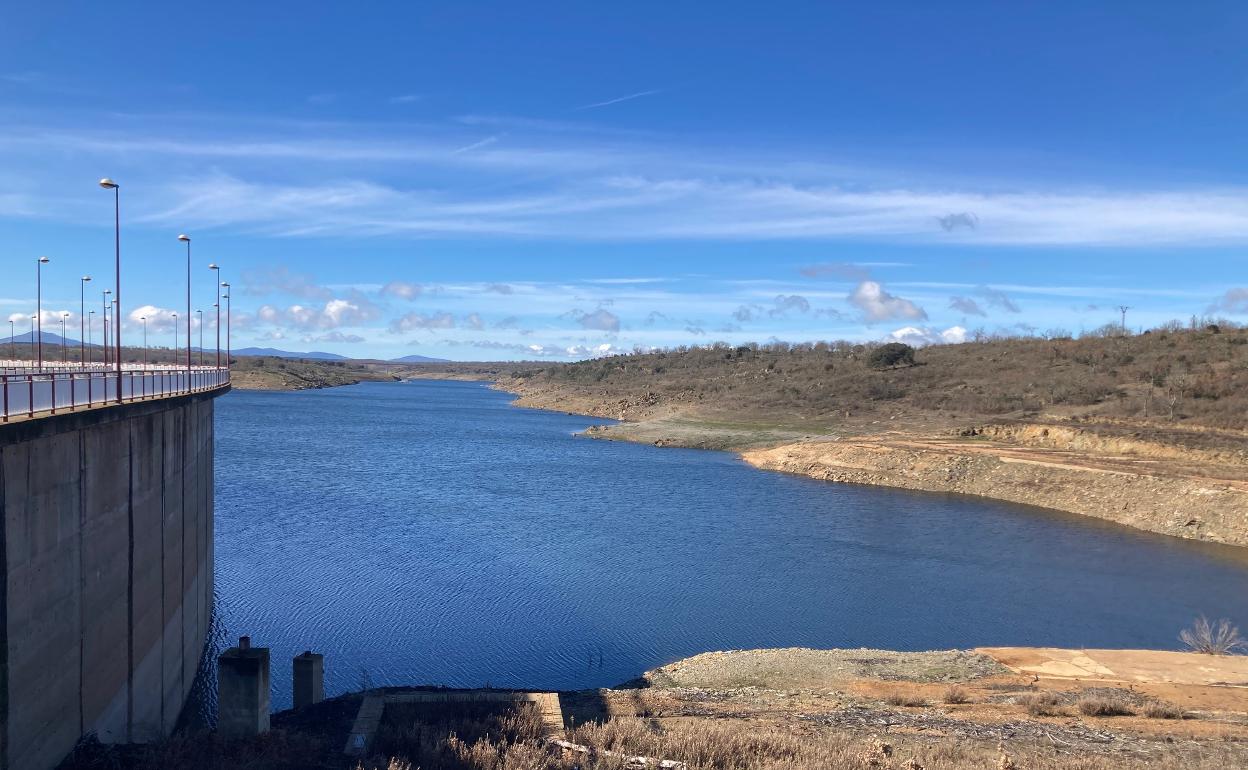 Embalse de Irueña, en la provincia de Salamanca. 