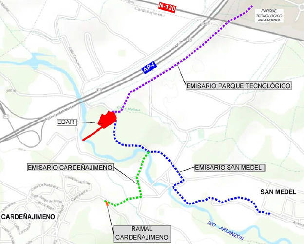 Recorrido conducciones Cardeñajimeno. 