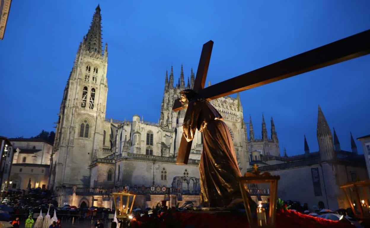 Procesión del Encuentro en la Semana Santa de 2019.