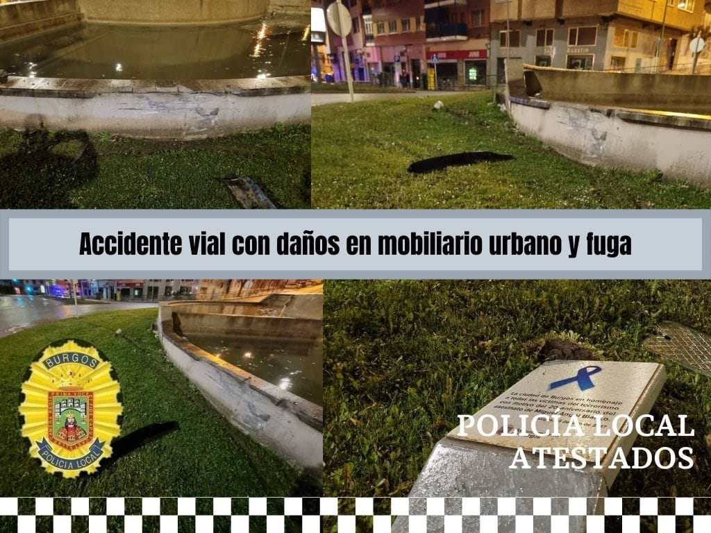 Imagen secundaria 1 - Sufre un accidente y se da a la fuga, dejando el coche abandonado en Francisco Salinas