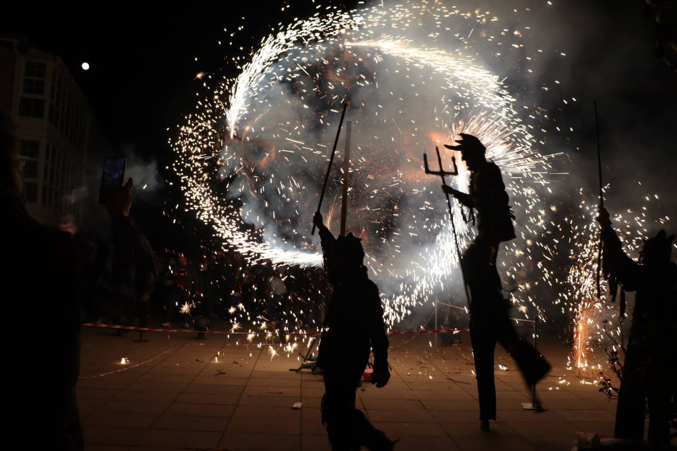 Celebración de la quema del Judas en Villadiego