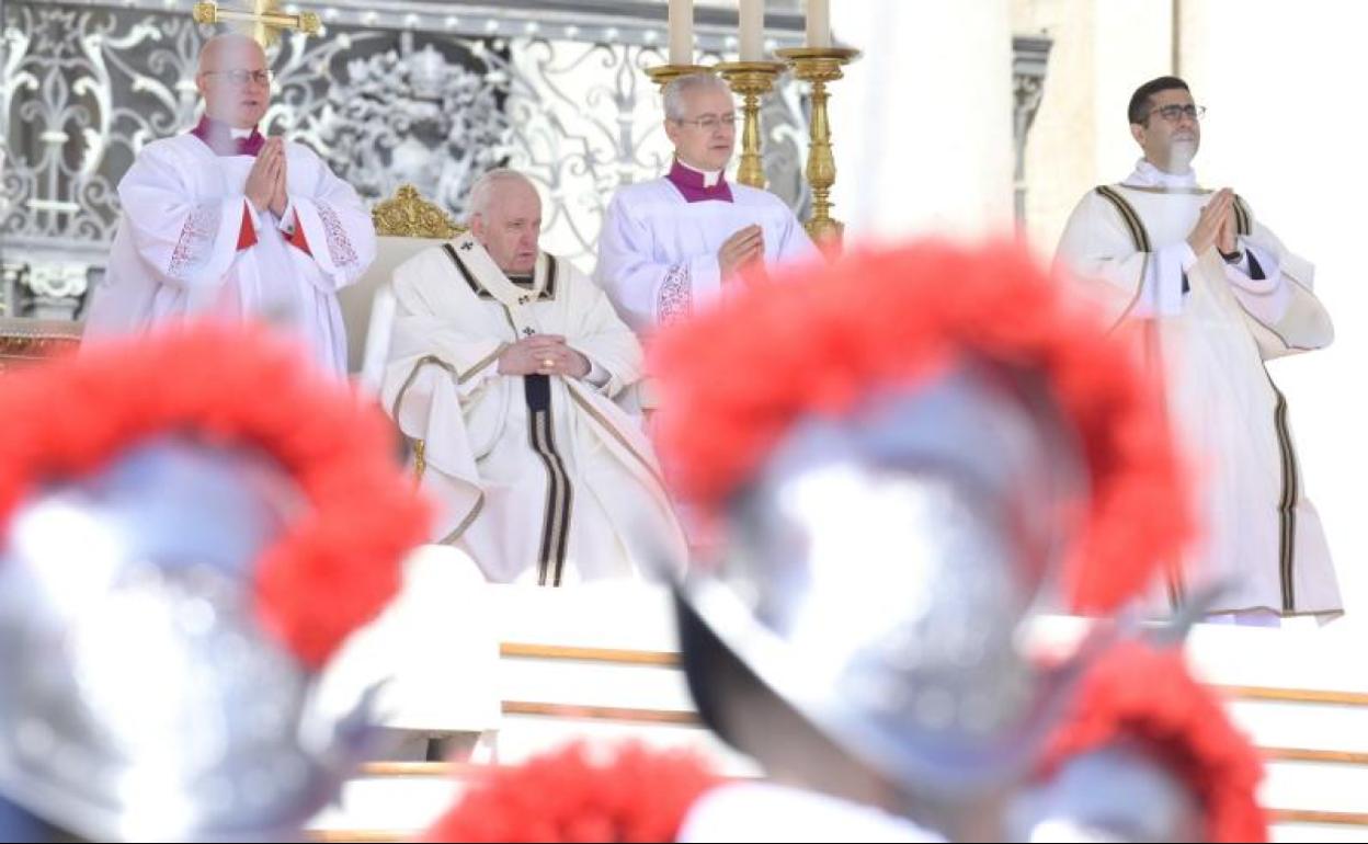 El Papa, durante la misa de Resurección. 