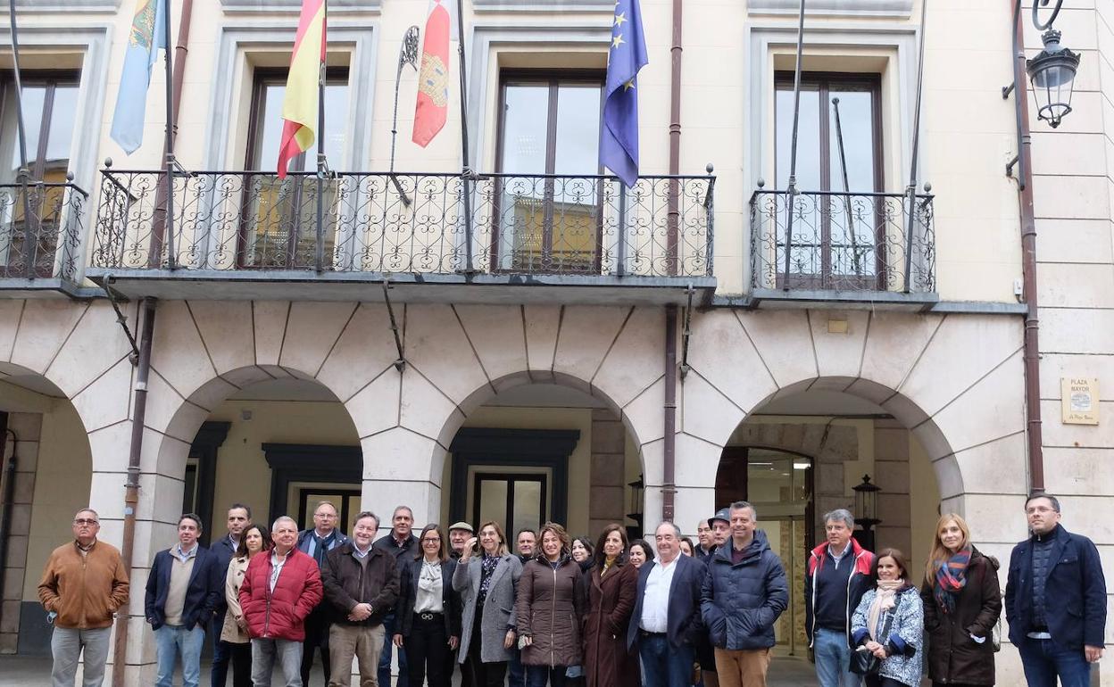 Representación portuguesa en el Ayuntamiento de Aranda de Duero. 